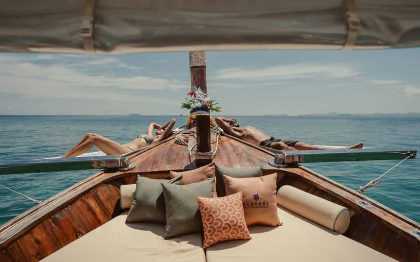 Krabi: 7 Island Tour by Luxury Longtail Boat with Snorkeling - Poda Island is the real beach reward