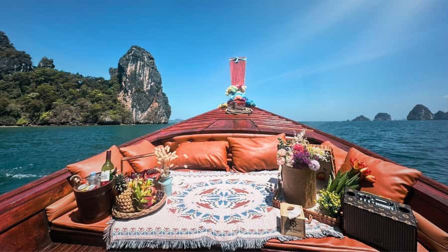 Krabi: Luxury Sunset Cruise to Hong Island Private Tour - Comfort, timing, and the cost of a private boat