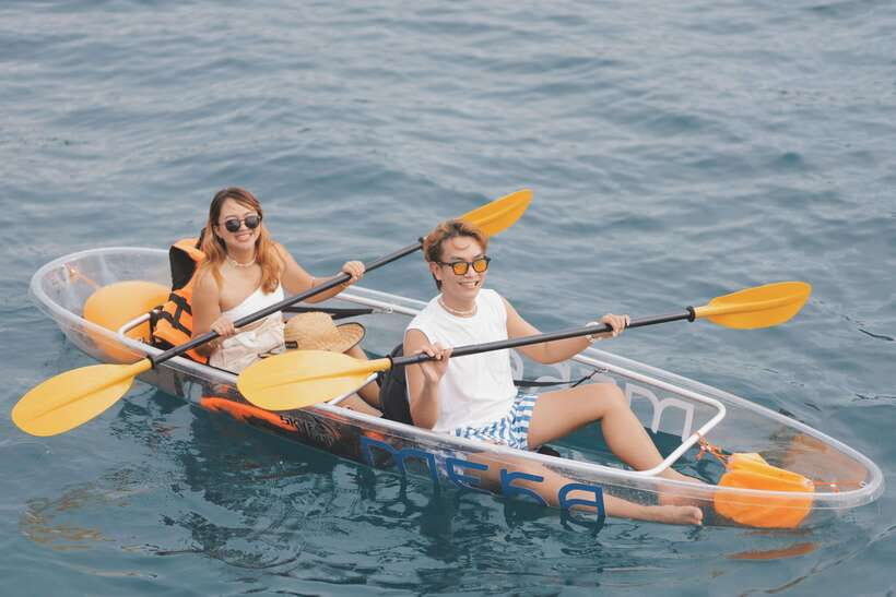 Krabi: Phi Phi Island Luxury Sunset Cruise by Meka Catamaran - Meals, afternoon tea, and the onboard bar