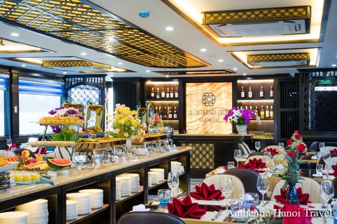 La Casta Daily Cruise - Luxury 5 Star Day Tour in Ha Long Bay - Buffet lunch, welcome drink, and sunset party