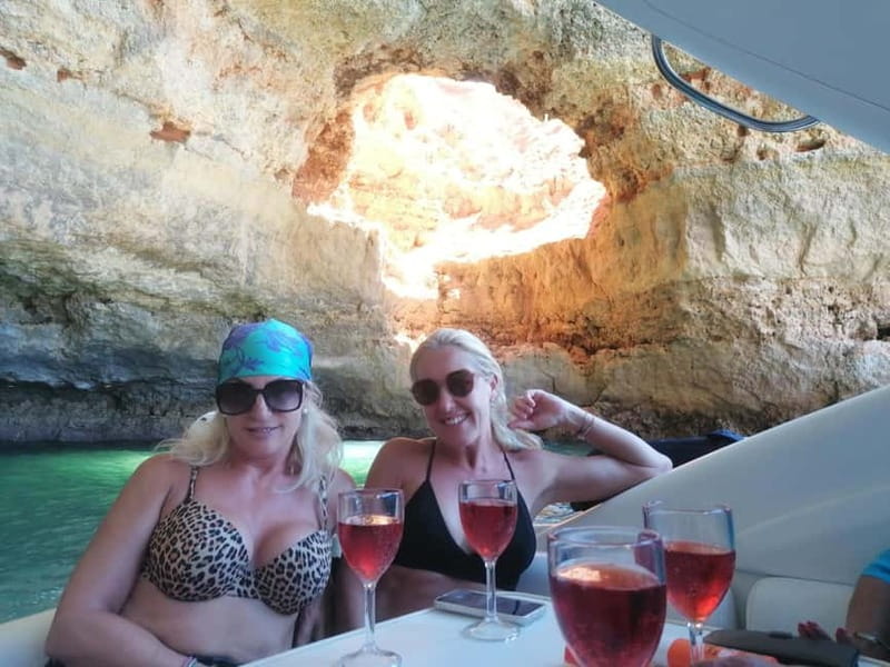 Lagos: Private Luxury Cruise with Tapas and Drinks - Tapas, fruit, drinks, and champagne on board