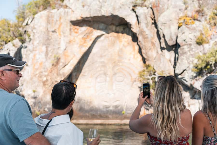 Lake Taupo: Luxury Sailing Catamaran to Māori Rock Carvings - The quiet pleasure of crossing Lake Taupō