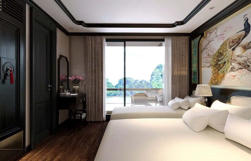 Lan Ha Bay Luxury Cruise with balcony - biking+kayak+tickets - Cruising past limestone islets