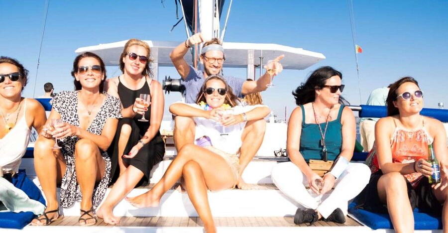 Lisbon: Luxury Private Sailing Boat Cruise on River Tagus - Passing under the 25th of April Bridge
