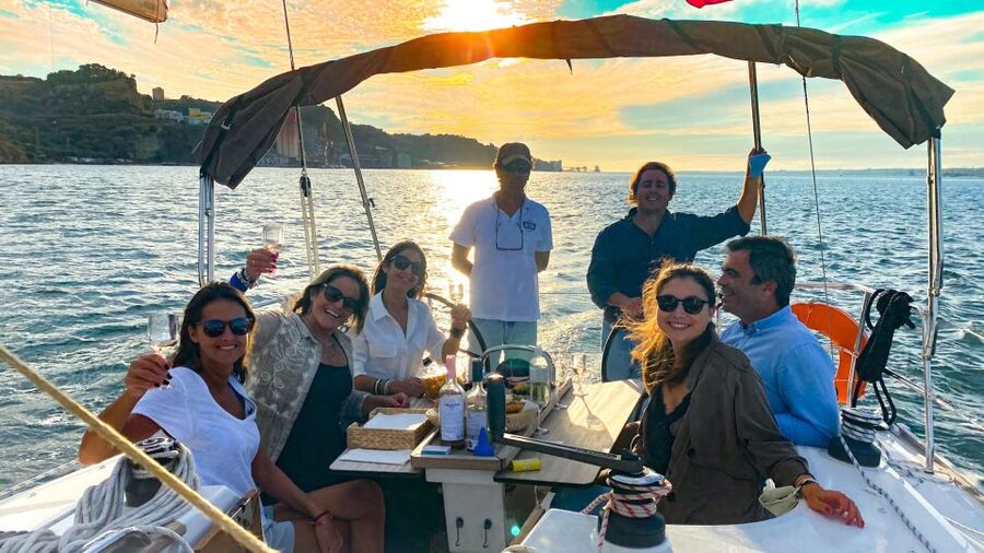 Lisbon: Luxury Private Sailing Boat Cruise on River Tagus - Lisbon’s hills from the river