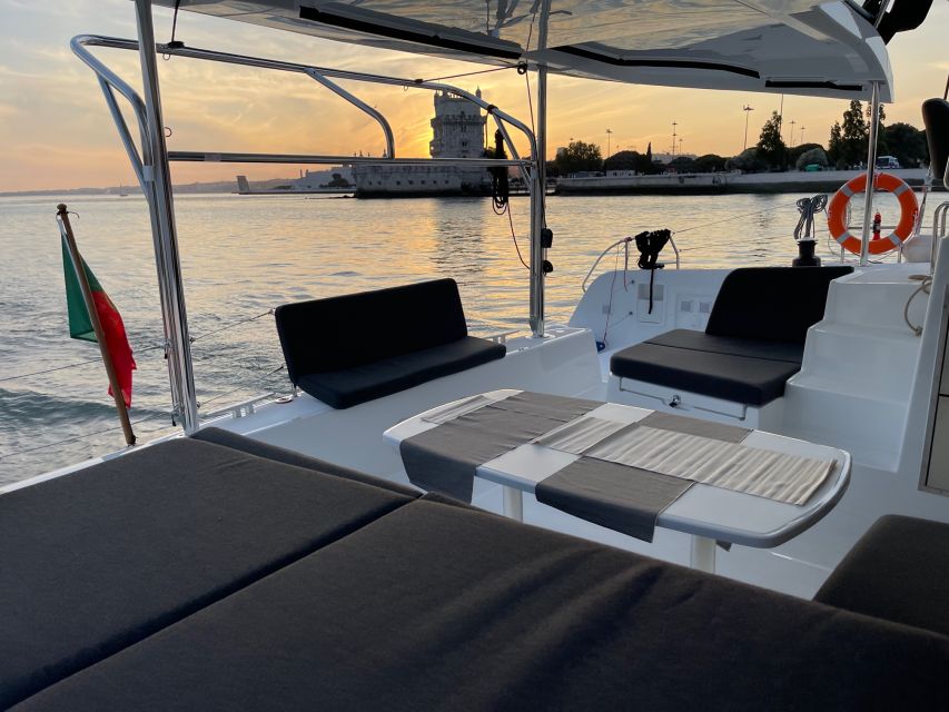 Lisbon: Sunset and Wine Luxury Catamaran Cruise - The waterfront views from Alcantara to Belem Tower