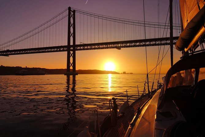 Lisbon Sunset Sailing Tour on Luxury Sailing Yacht with 2 Drinks - The Best Seats for Sunset and City Views