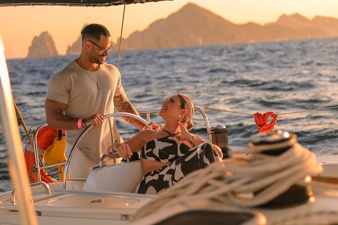 Los Cabos Luxury Sunset Sail with Light Appetizers and Open Bar - Setting sail from Cabo San Lucas Bay