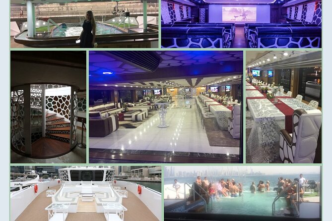 Luxury 7 Star Mega Yacht Dinner Cruise with International Buffet - Tanoura, live singing, and the mood on board