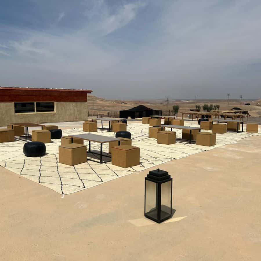 Luxury Agafay Desert : Quad , Camel Ride, Pool & Dinner Show - The camel ride, blue robe included