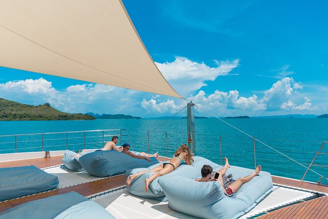 Luxury Boat to James Bond Islands with Lunch and Sunset Dinner - Lunch, water toys, and the one swimming stop