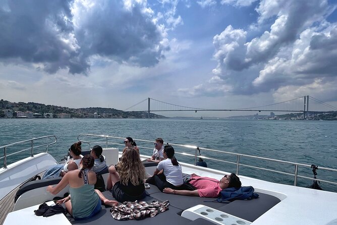 Luxury Bosphorus Yacht Tour – Asian Side Stop & Exploration - Ortaköy Mosque and the first bridge