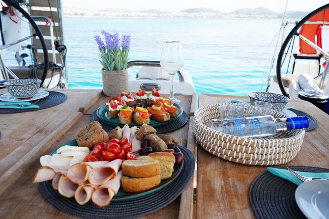 Luxury Catamaran Full Day Private & Greek Gastronomy in Athens - What is included on the catamaran