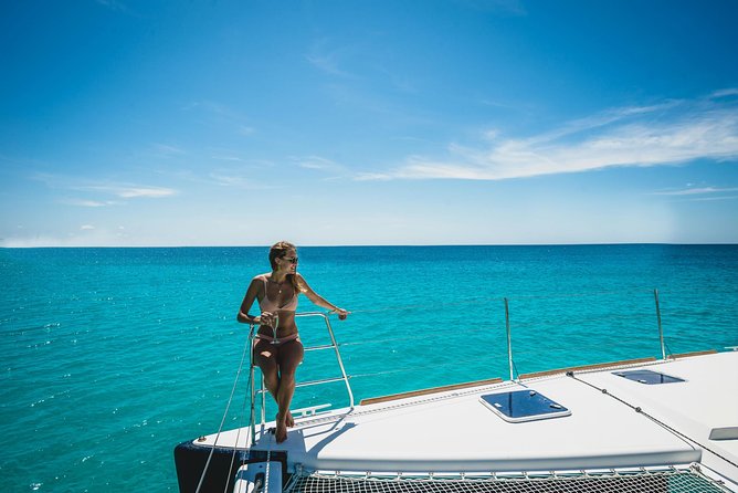 Luxury Catamaran, Snorkel and Dining Experience Barbados - Lunch at anchor, with a real chef in the galley