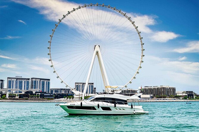 Luxury cruise on The Pearl 48ft to Atlantis & Burj Al Arab. - Leaving Pier 7 in Dubai Marina