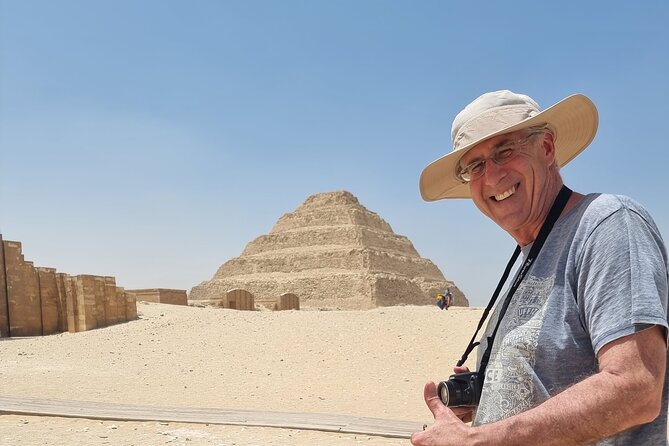 Luxury Day Tour to Giza pyramids, Memphis, and Saqqara - The Giza Plateau, from Khufu to the Sphinx