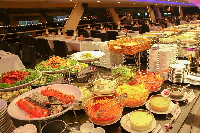 Luxury Dinner on Chao Phraya Princess River Cruise with Pickup (SHA Plus) - The river sights after sunset