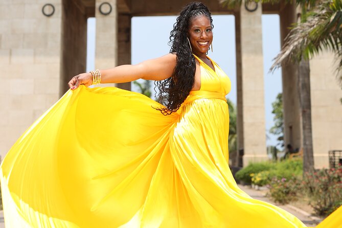 Luxury Flying Dress Photoshoot in Accra - Timing, Advance Planning, and Reliability