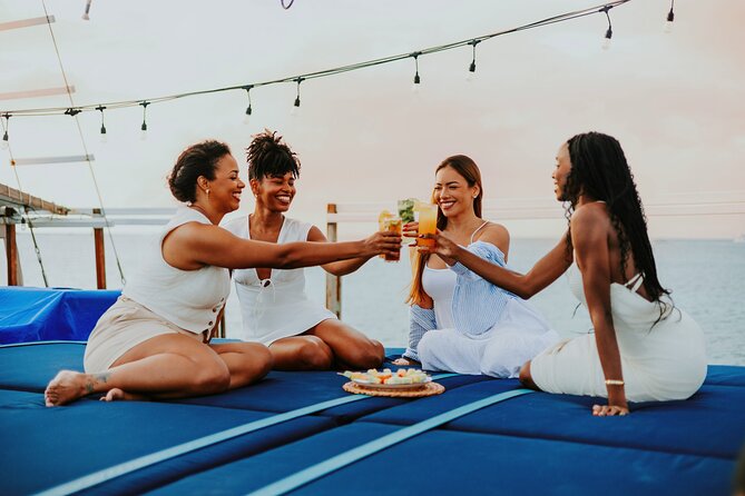 Luxury Four-Course Caribbean Dinner Cruise Experience - A four-course meal served at anchor