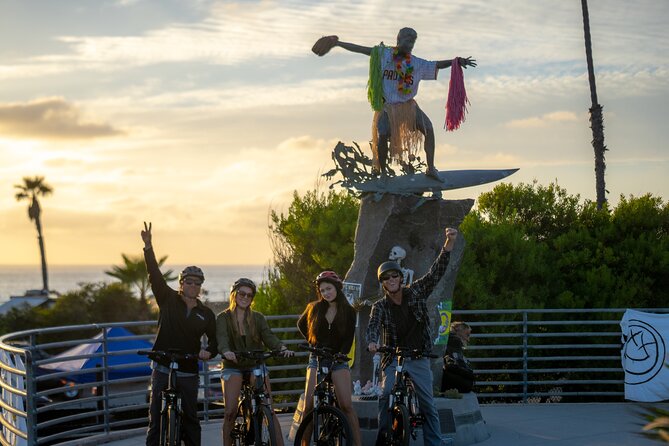 Luxury Guided Electric Bike Tour to Downtown Encinitas - Swami’s Beach and Palm Tree Alley