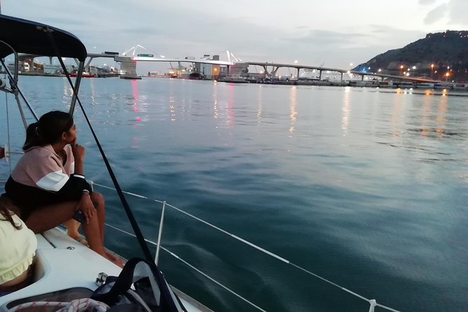 Luxury Private Sunset Cruise in Barcelona – Open Bar Included - The Barcelona skyline from open water