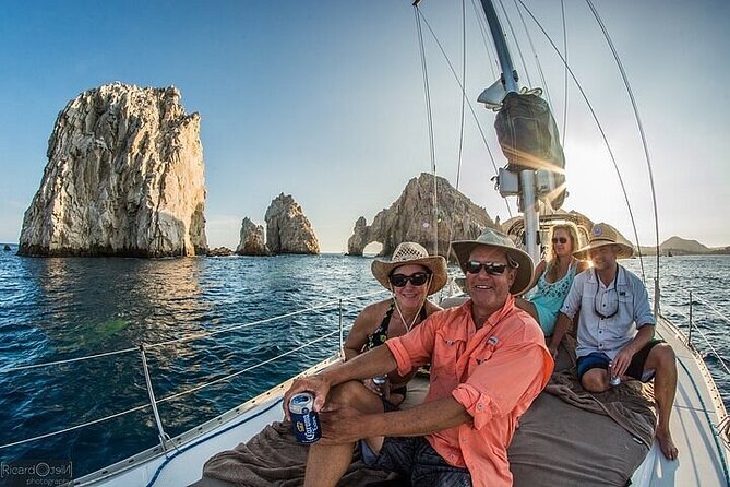 Luxury Sailboat Tour at Sunset in Los Cabos + Snacks + Premium Drinks - The Arch at sunset: Cabo’s main photo stop