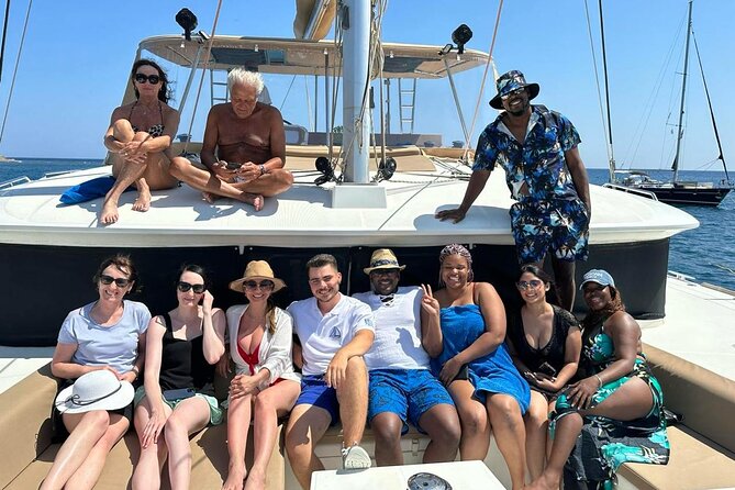 Luxury Santorini Sunset Cruise: Dinner, BBQ, Open Bar, Transfers - At a glance