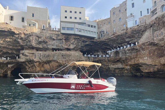 Luxury Shared Boat Tour in Polignano a Mare with Local Aperitif - Domenico Modugno from the sea