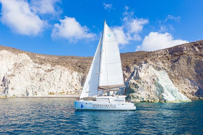 Luxury Small-Group Catamaran Cruise with BBQ, Open bar & Transfer - Getting to the catamaran from Oia, Fira, or your hotel