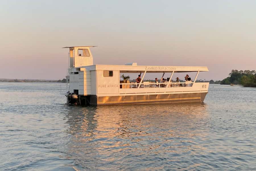 Luxury Sunset Dinner Cruise with 4-Course Meal - Cruising upstream through river islands