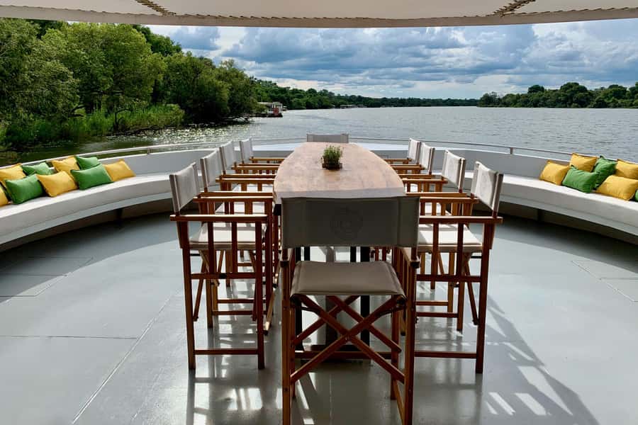 Luxury Sunset Dinner Cruise with 4-Course Meal - The four-course dinner and drinks