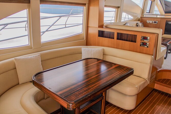 Luxury Yacht Dubai - Book 56 ft Yacht Cruise up to 24 people - Swimming, drinks, and celebrations on board