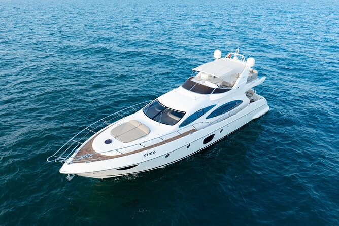 Luxury Yacht Private Rental from Dubai Marina - Daytime views or nighttime atmosphere