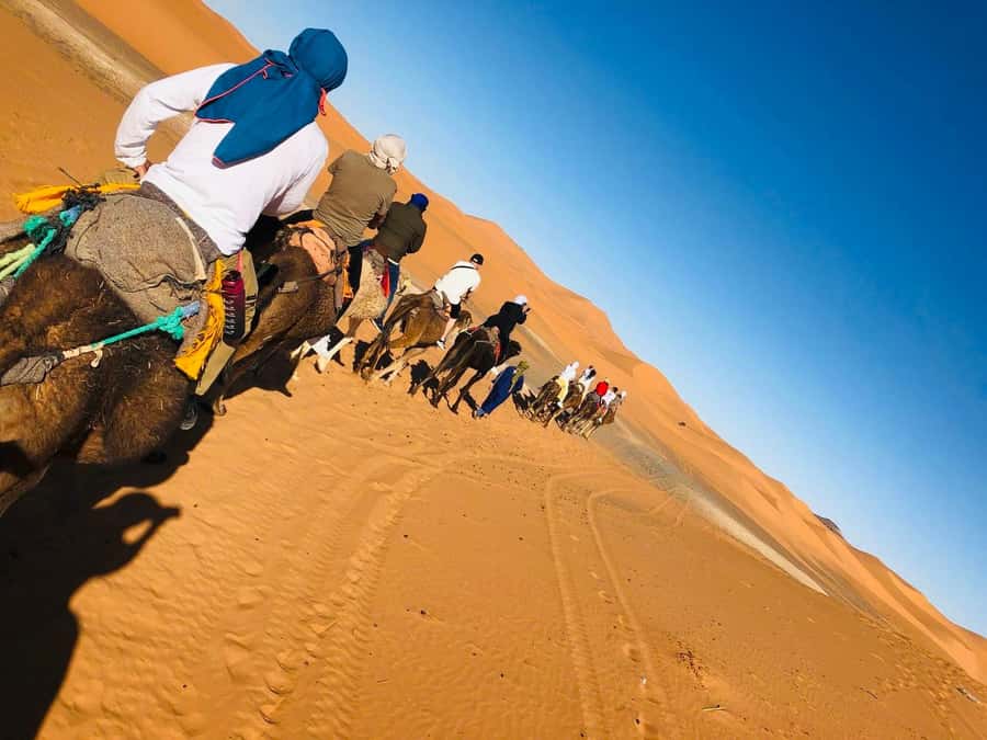 Merzouga: 1-Night in the luxury camp. camel ride & Dinner - Arriving at camp, tea, dinner, and Berber music