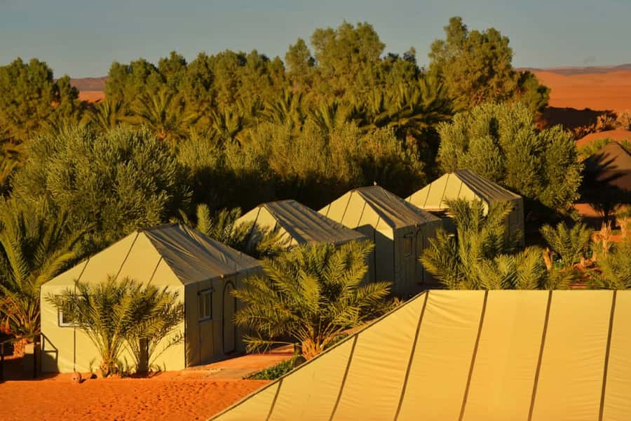 Overnight in Luxury Tent in Desert Camp Erg Chebbi Merzouga - Watching sunset from the Erg Chebbi dunes