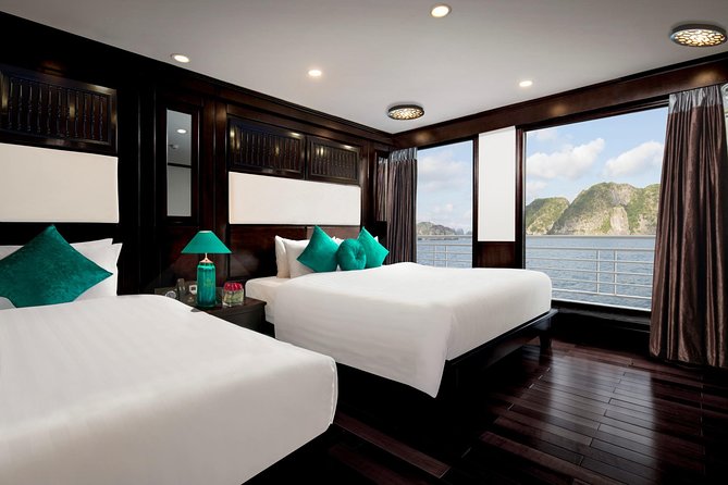 Overnight Luxury 5 Star Alisa Cruise with Meals, Kayak or Bamboo Boat - Tai chi, breakfast, and Sung Sot Cave