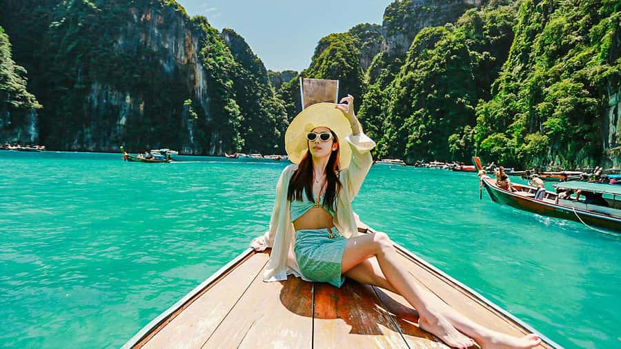 Phuket: Indigo Luxury Yacht to Phi Phi, Maya & Maithon - Sailing Out With Indoor Seats and Open Views