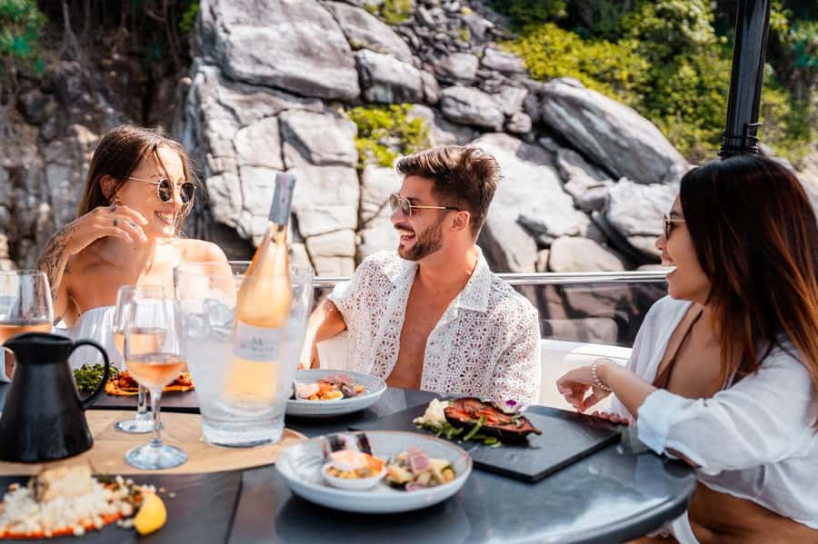 Phuket: Luxury HYPE Yacht to Phang Nga Bay and Hong Island - Boarding at 10:30 and sailing from Royal Phuket Marina
