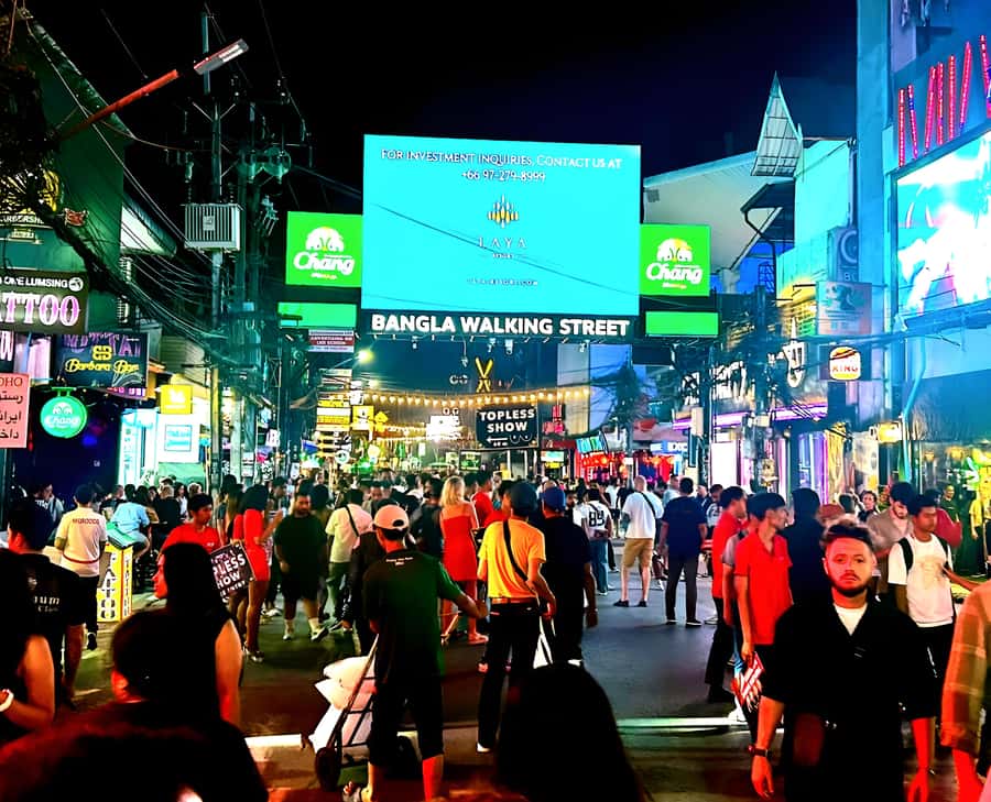 Phuket Nightlife Tour: Patong Bar & VIP Club Crawl Adventure - Bangla Night Market brings food and local color