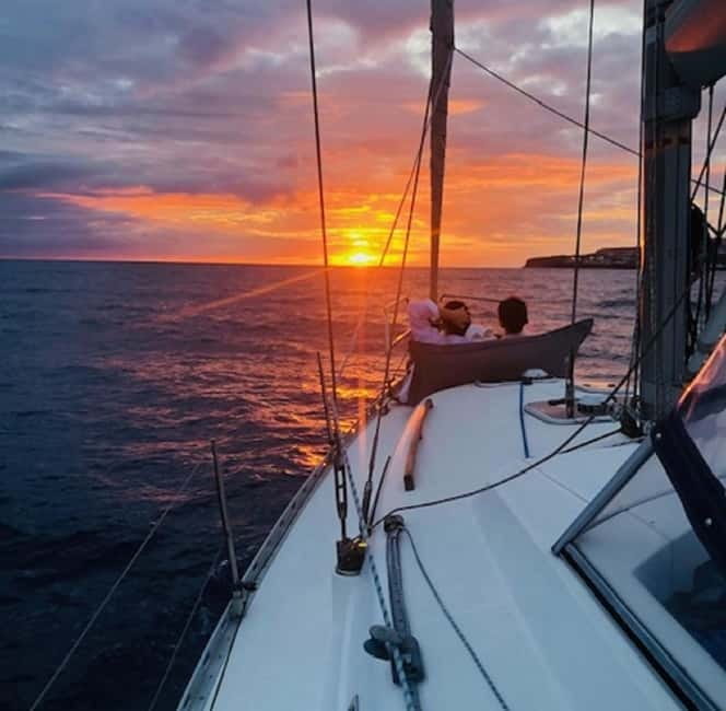 Ponta Delgada: Luxury Private Sunset Tour with Snacks&Drinks - The bay stop for swimming and snorkeling