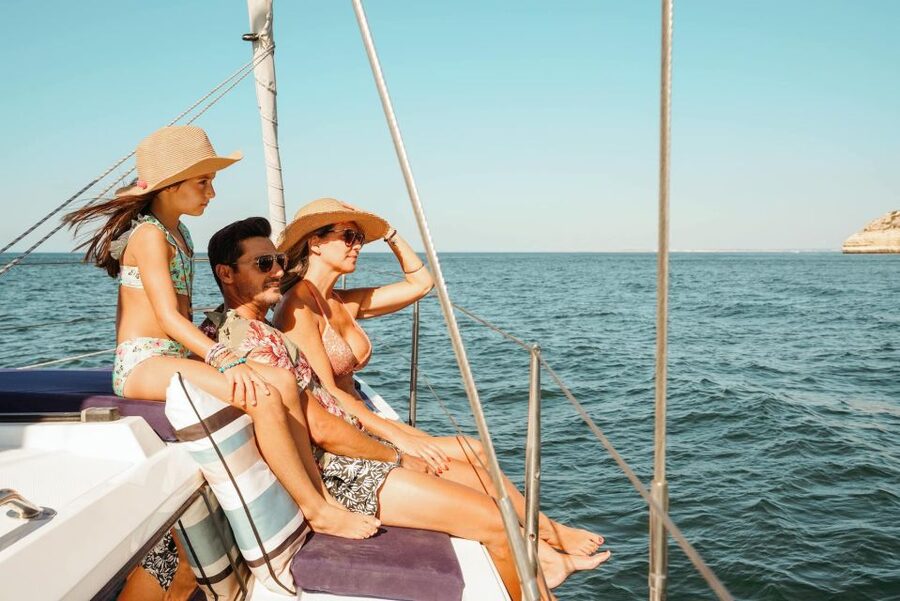Portimao: Luxury Sail-Yacht Cruise with Sunset Option - Sailing out from Portimão Marina