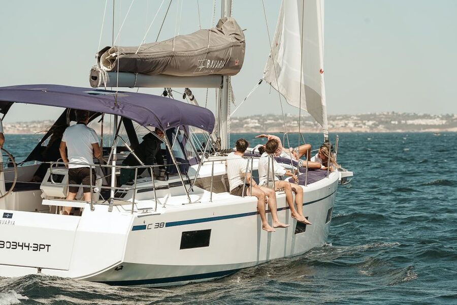 Portimao: Luxury Sail-Yacht Cruise with Sunset Option - The Portimão coast from a sailing yacht