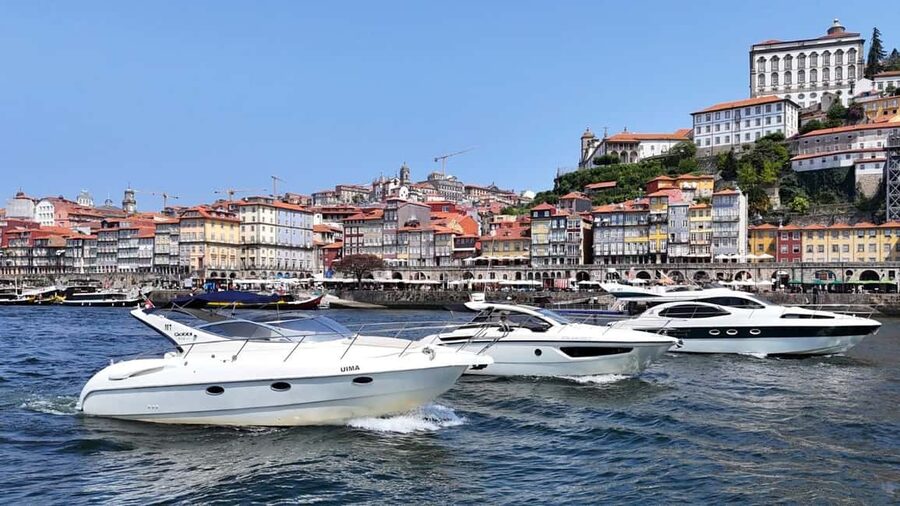Porto: Luxury 6 Bridges Yacht Cruise with Wine & Snacks - Passing Under Dom Luís Bridge