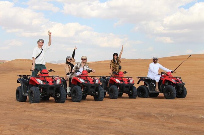 Premium Red Dunes Bashing with Quad Bike, Camel, Falcon &VIP Camp - Key points to know before booking