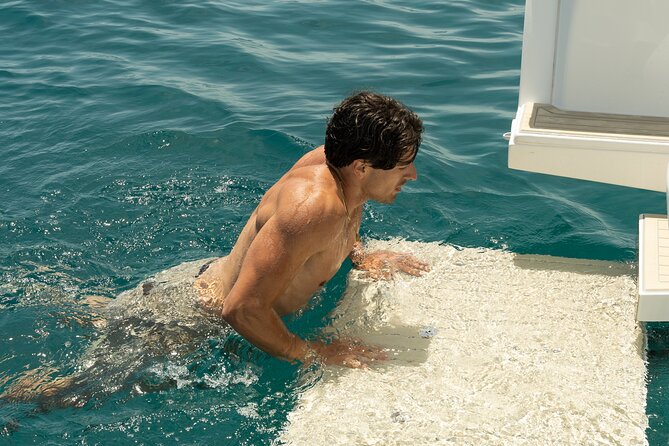Private 5-Hour Cruise on Ultra Luxury Brand-New Yacht in Mykonos (Nevma) - Two hours at Elia Beach