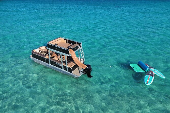 Private Crab Island Luxury Slide Pontoon Charter - Starting in Fort Walton Beach, then heading toward Crab Island
