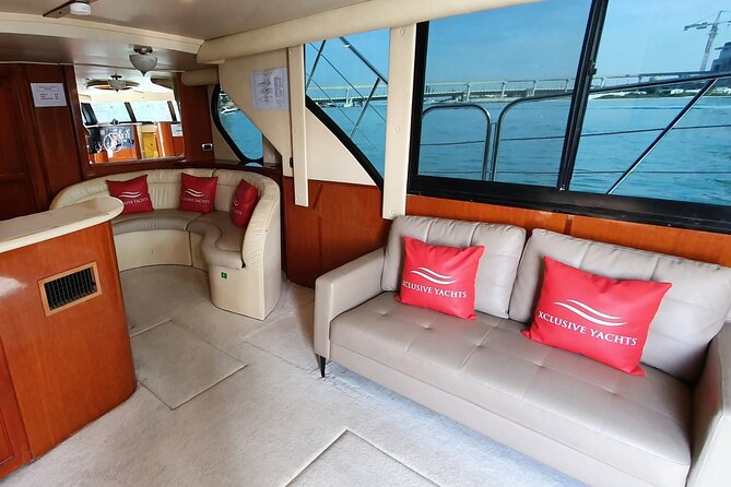 Private Dubai 2 Hours Luxury Yacht Charter with BBQ Option - Jumeirah and possible Palm Jumeirah views