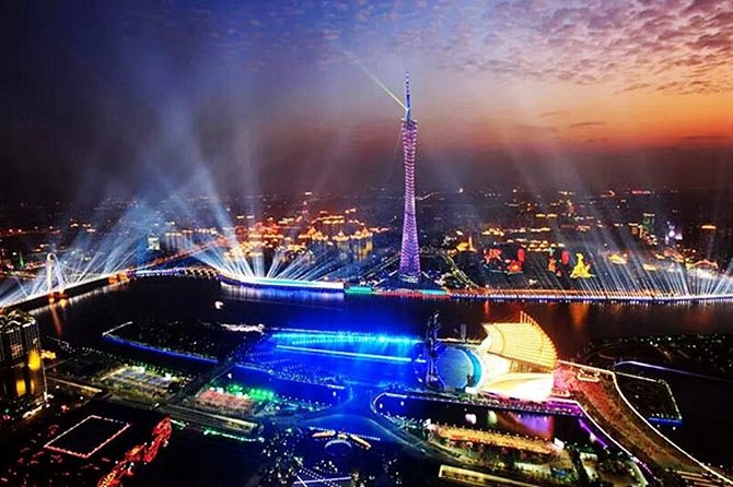 Private Guangzhou Night Tour with Canton Tower and Pearl River VIP Class Cruise - Canton Tower: 433 meters above Guangzhou