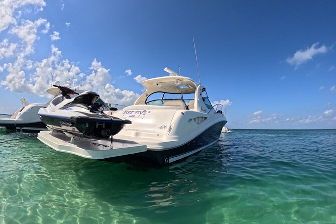 Private Luxury HalfDay w/Jetski Stingray City, Snorkeling & Starfish Beach Tour - Coral Gardens for an easy snorkel
