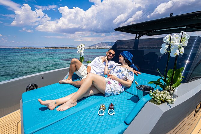 Private Luxury Powerboat Day Tour in Athens - Greek snacks, wine, and an easy onboard setup